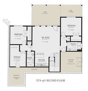 Basement for House Plan #286-00112
