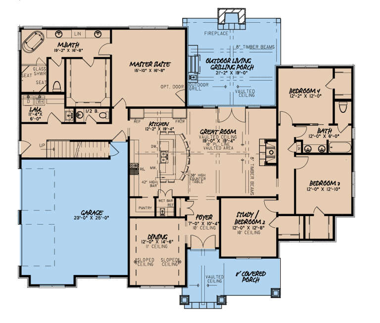 House Plan House Plan #25040 Drawing 1