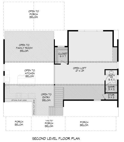 Second Floor for House Plan #940-00258
