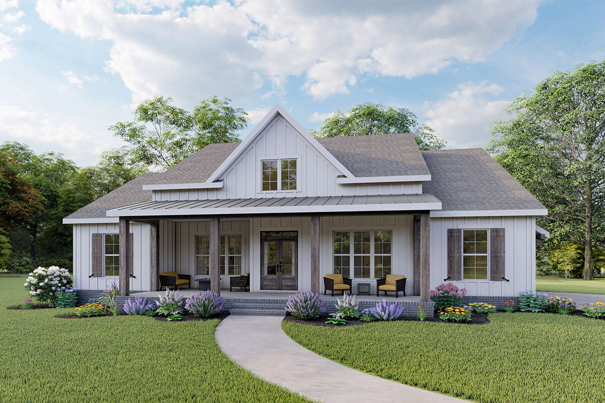Modern Farmhouse Plan: 2,219 Square Feet, 3-4 Bedrooms, 2.5 Bathrooms