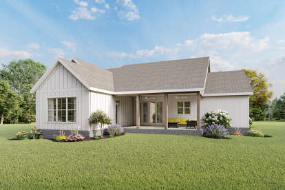 Modern Farmhouse House Plan #009-00298 Elevation Photo