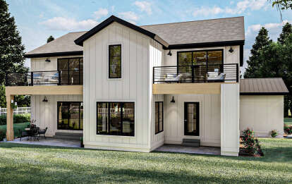 Modern Farmhouse House Plan #963-00470 Elevation Photo