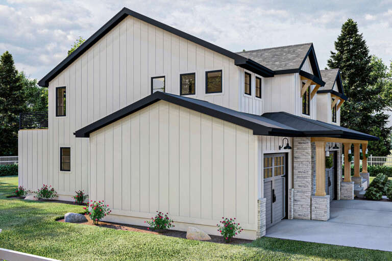 Modern Farmhouse House Plan #963-00470 Elevation Photo