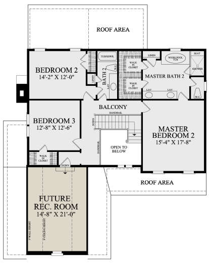 Second Floor for House Plan #7922-00239