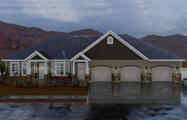 House Plan House Plan #25045 Front Elevation 