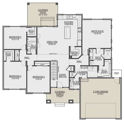 Main Floor for House Plan #7306-00019