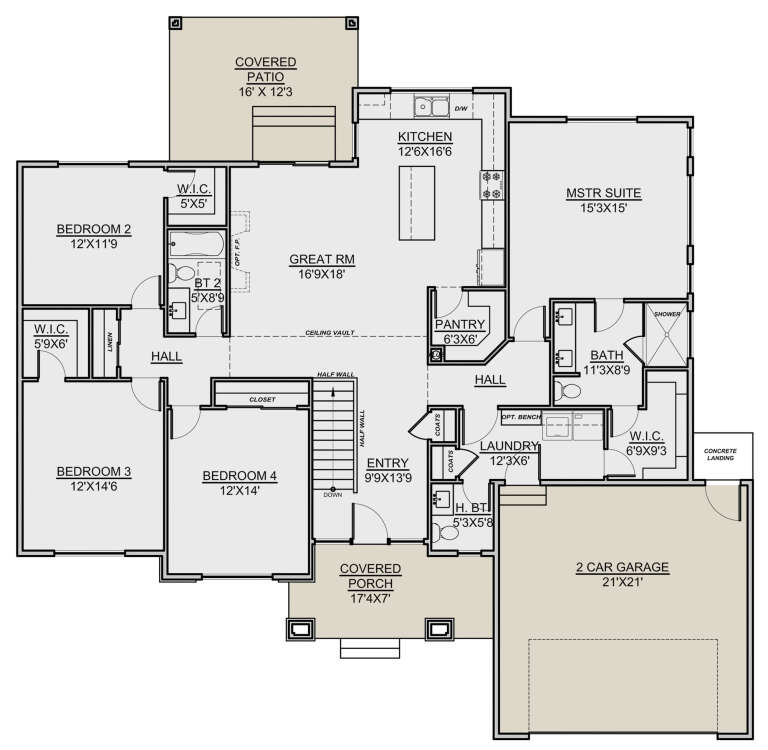 House Plan House Plan #25046 Drawing 1