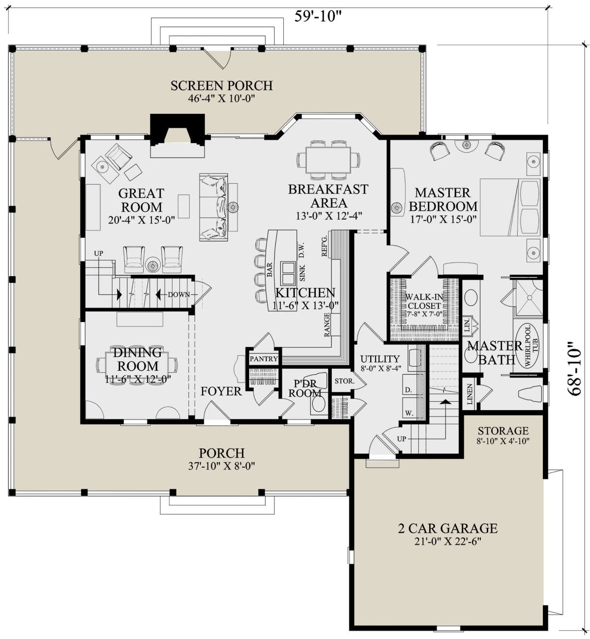 Main Floor for House Plan #7922-00241