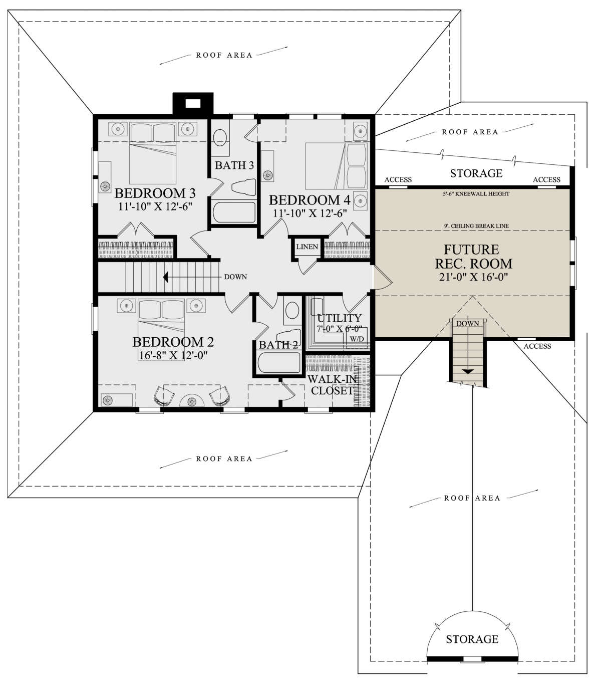 Second Floor for House Plan #7922-00241