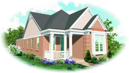 Traditional House Plan #053-00243 Elevation Photo
