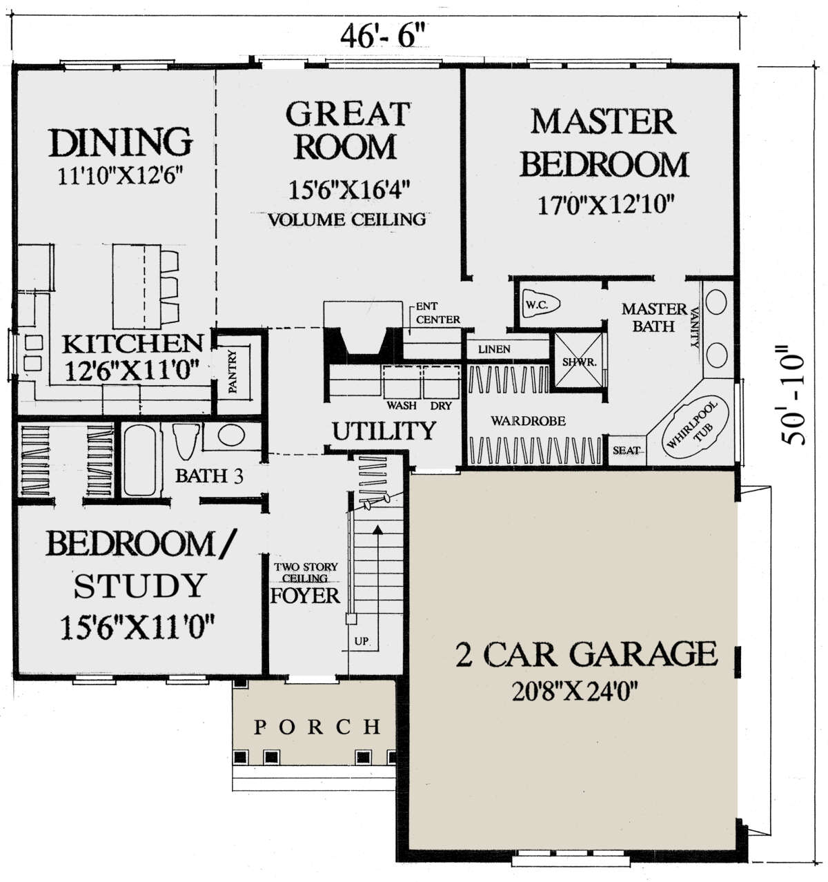 HousePlans Cottage 7922-00244 floor plan 1