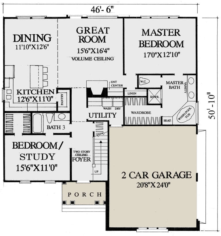 House Plan House Plan #25051 Drawing 1