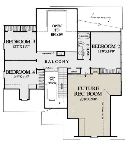 Second Floor for House Plan #7922-00244