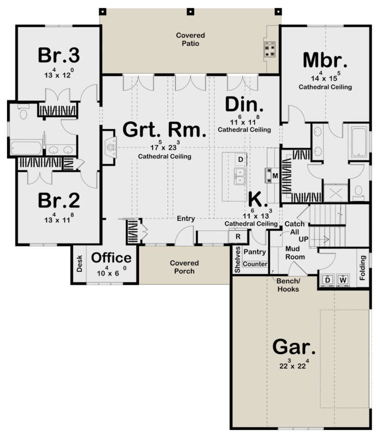 House Plan House Plan #25053 Drawing 1