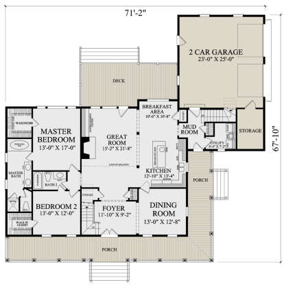 House Plan House Plan #25055 Drawing 1