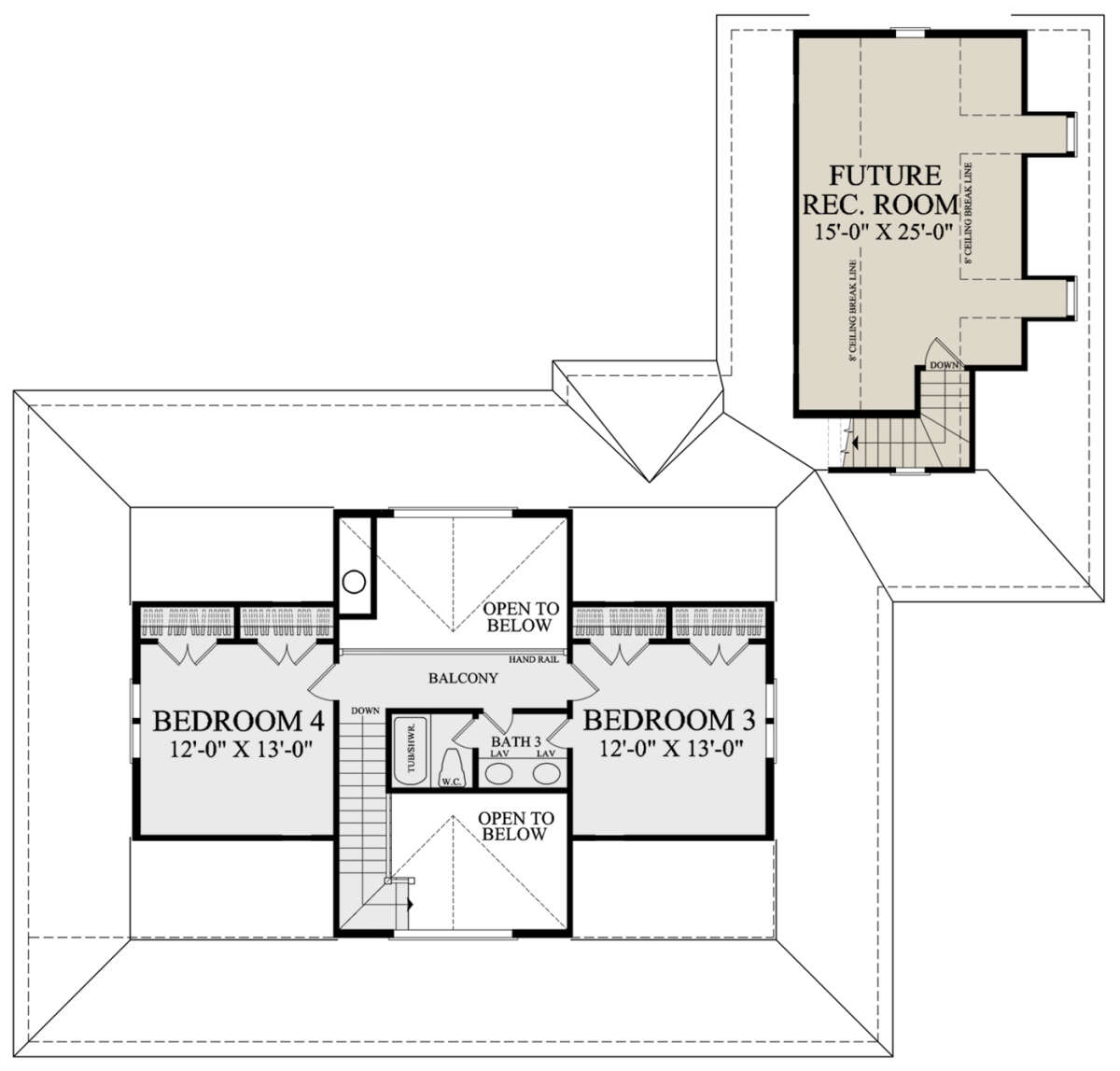 Second Floor for House Plan #7922-00247