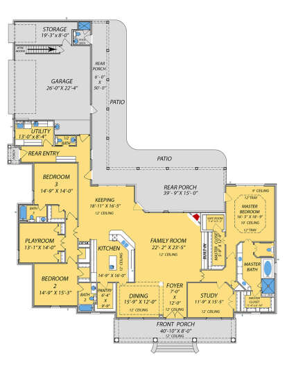Main Floor for House Plan #9279-00032