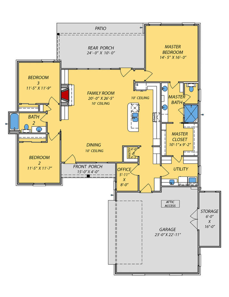 House Plan House Plan #25057 Drawing 1