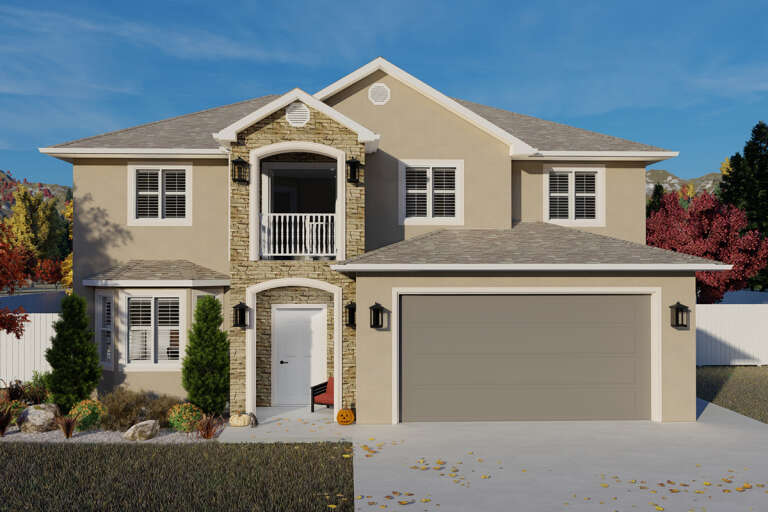 House Plan House Plan #25058 Front Elevation 