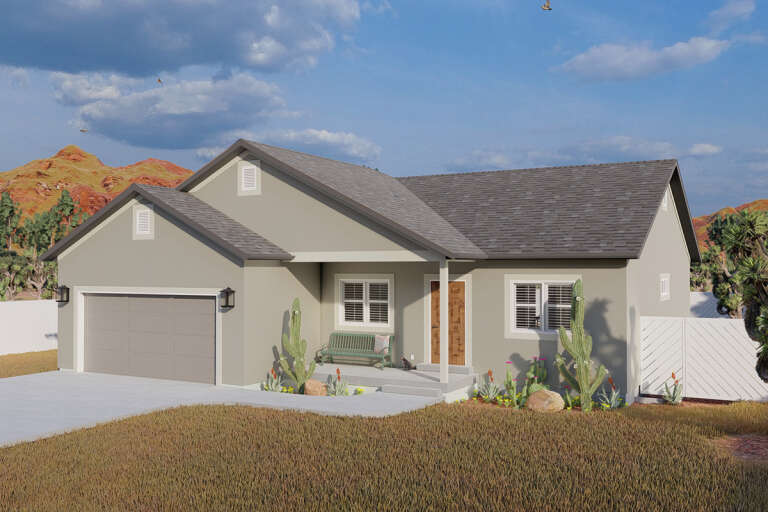 Traditional House Plan #2802-00073 Elevation Photo