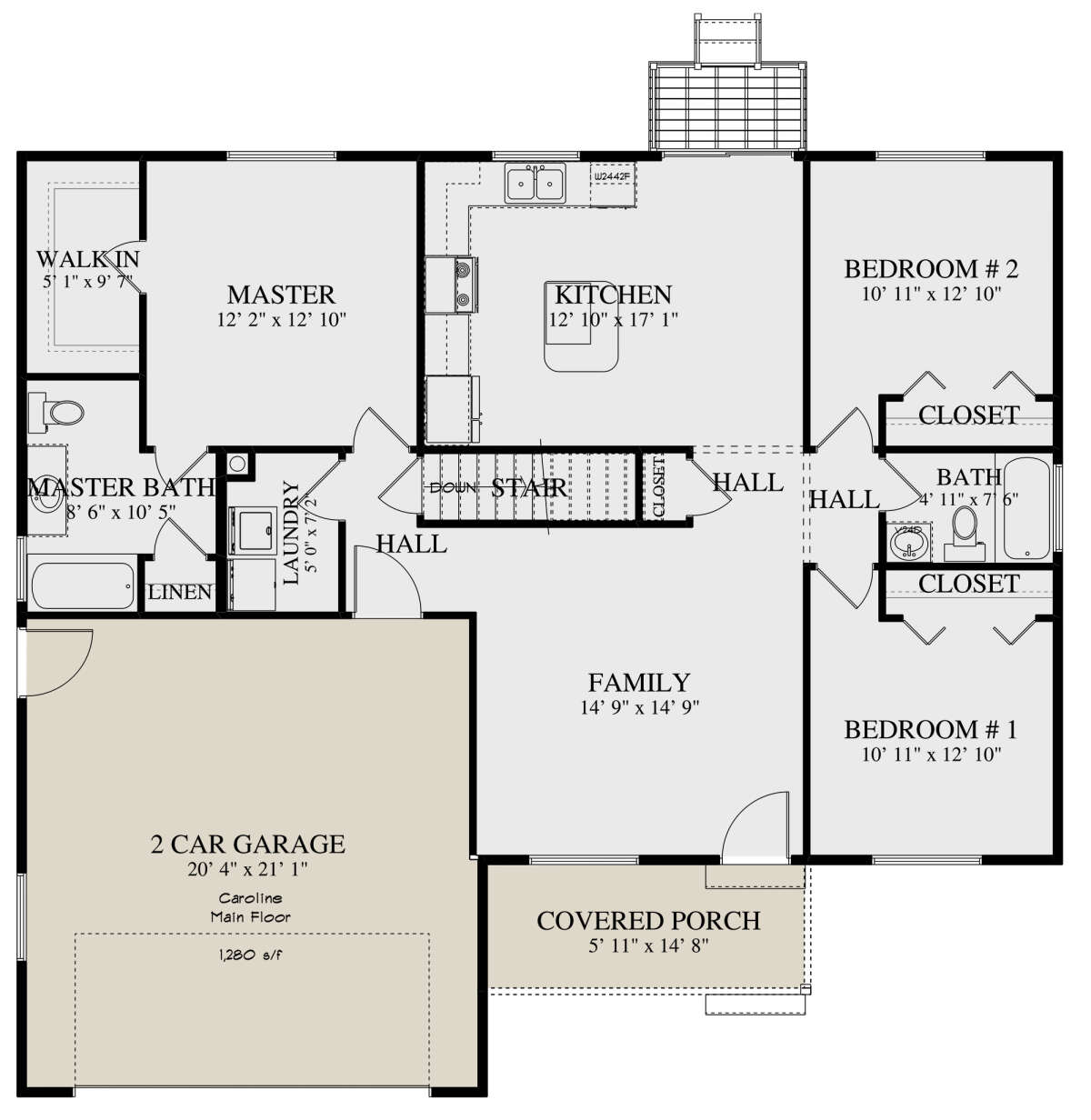 Main Floor for House Plan #2802-00073
