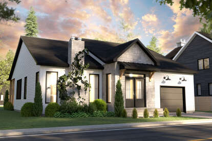 Bungalow House Plan #034-01282 Elevation Photo