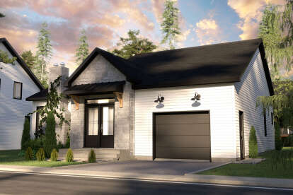 Bungalow House Plan #034-01282 Elevation Photo