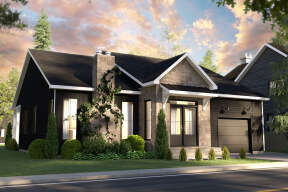 Bungalow House Plan #034-01282 Elevation Photo