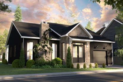 Bungalow House Plan #034-01282 Elevation Photo