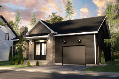 Bungalow House Plan #034-01282 Elevation Photo