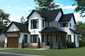 Modern Farmhouse House Plan #034-01283 Elevation Photo