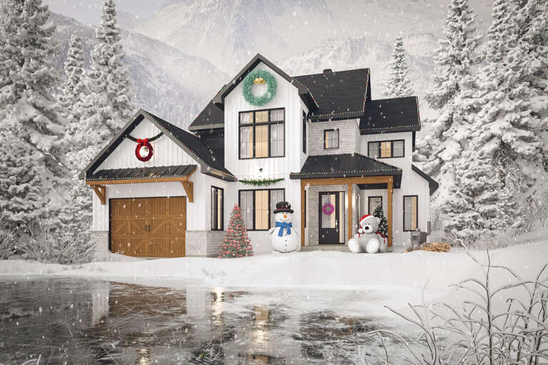 Modern Farmhouse House Plan #034-01283 Elevation Photo
