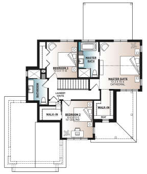 Second Floor for House Plan #034-01283