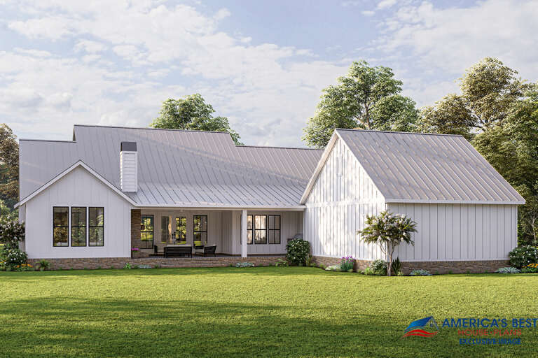Modern Farmhouse House Plan #4534-00044 Elevation Photo