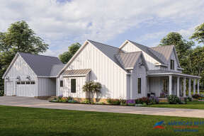 Modern Farmhouse House Plan #4534-00044 Elevation Photo