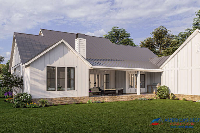 Modern Farmhouse House Plan #4534-00044 Elevation Photo