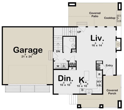 Main Floor for House Plan #963-00472