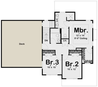 Second Floor for House Plan #963-00472