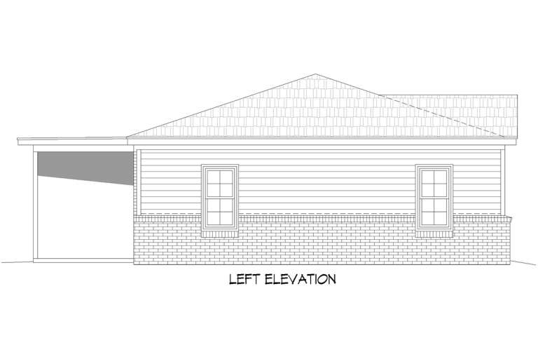 Ranch House Plan #940-00259 Elevation Photo