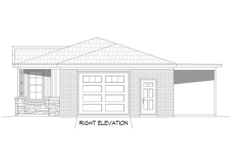 Ranch House Plan #940-00259 Elevation Photo