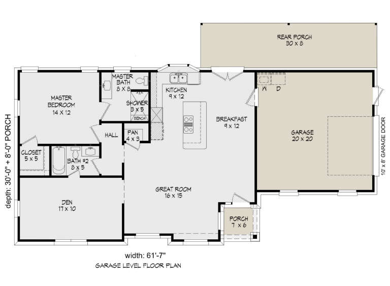 House Plan House Plan #25064 Drawing 1