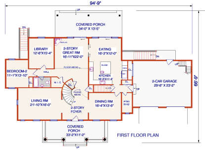 House Plan House Plan #25065 Drawing 1