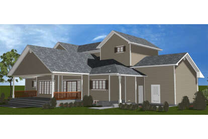 Country House Plan #033-00135 Elevation Photo