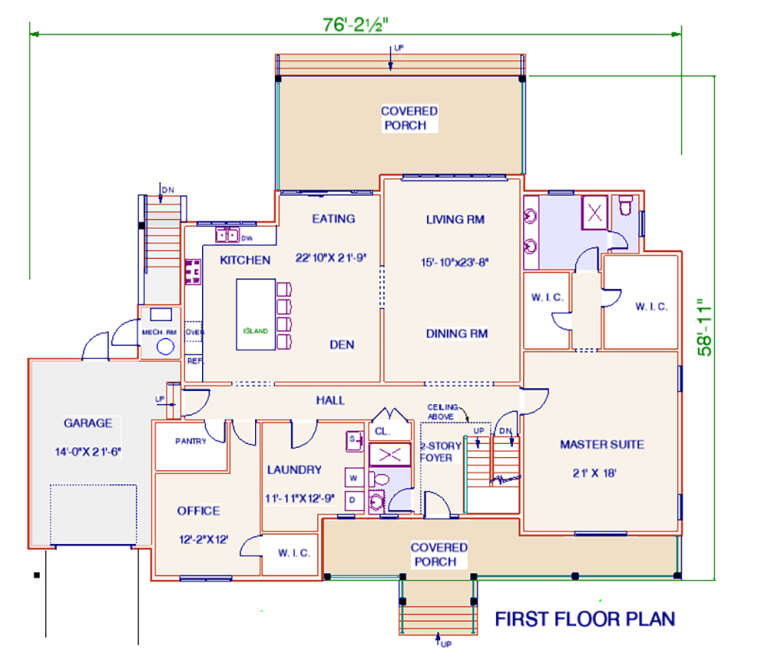 House Plan House Plan #25067 Drawing 1