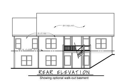 Traditional House Plan #402-01678 Elevation Photo