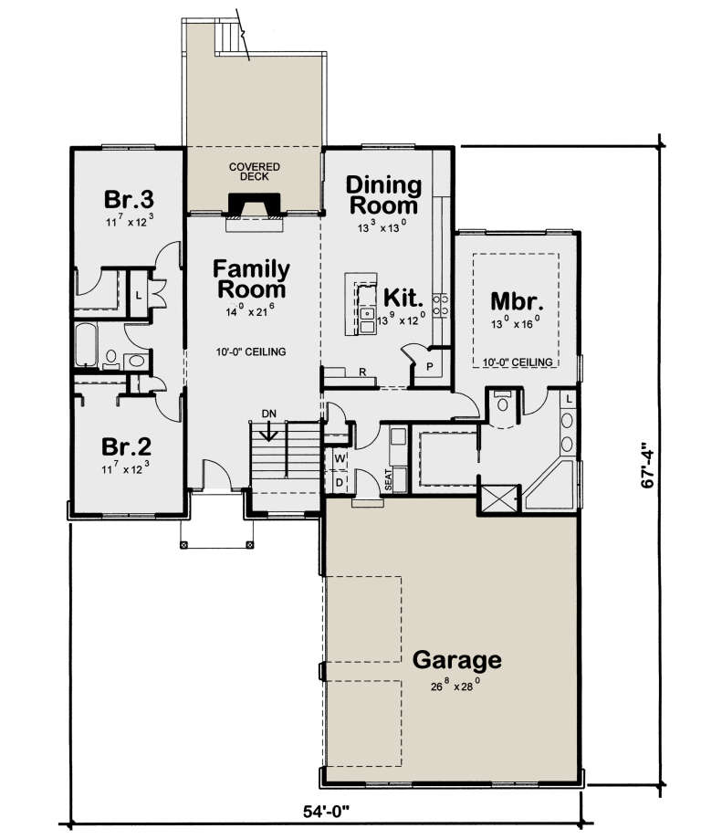 House Plan House Plan #25068 Drawing 1