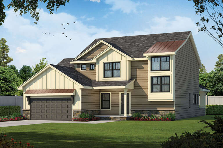 House Plan House Plan #25069 Front Elevation 