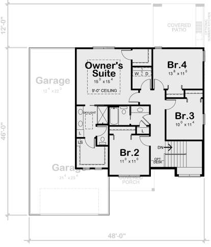 Second Floor for House Plan #402-01679