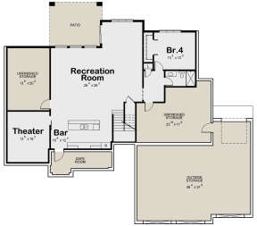 Basement for House Plan #402-01680