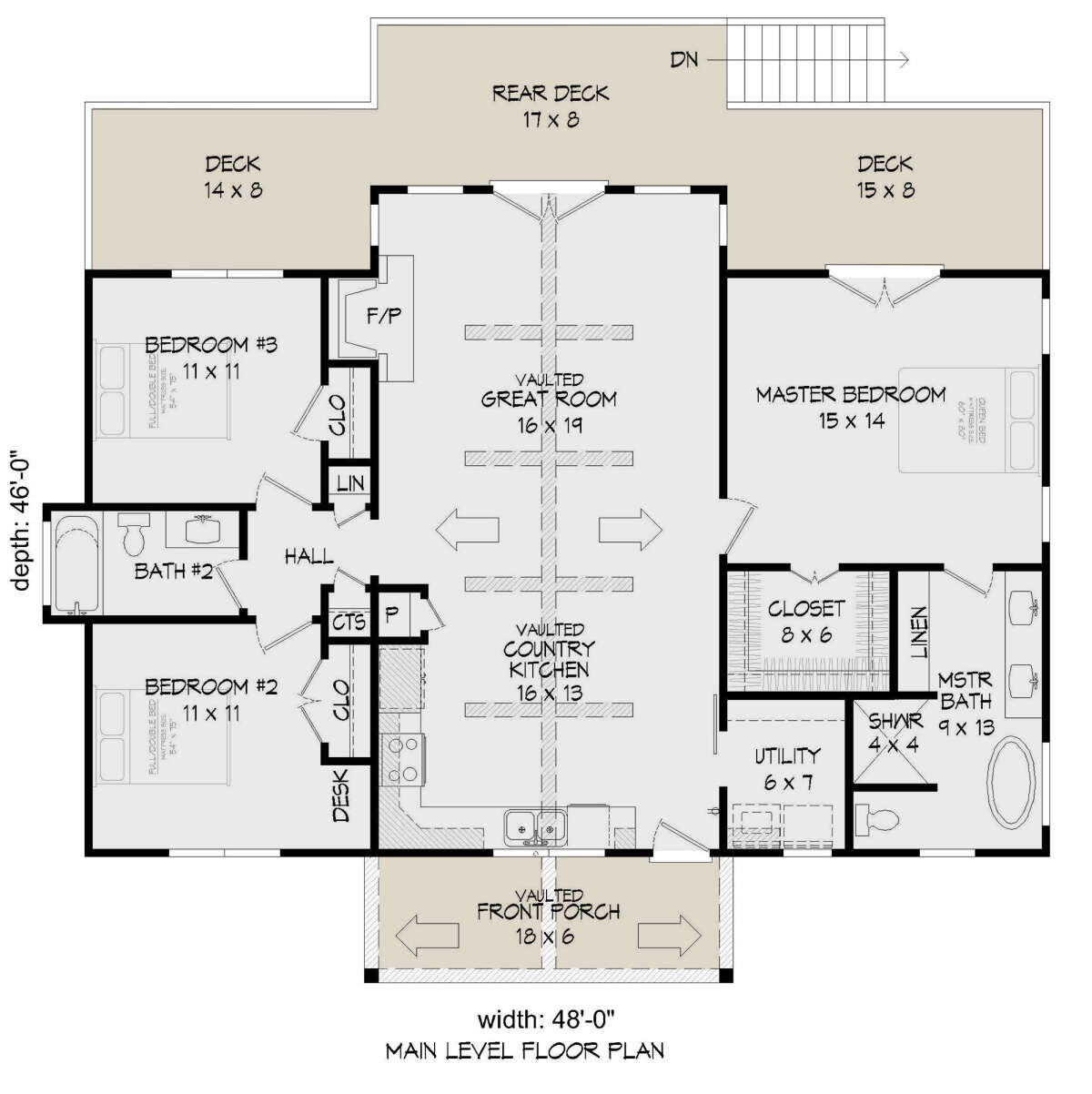 Main Floor for House Plan #940-00260
